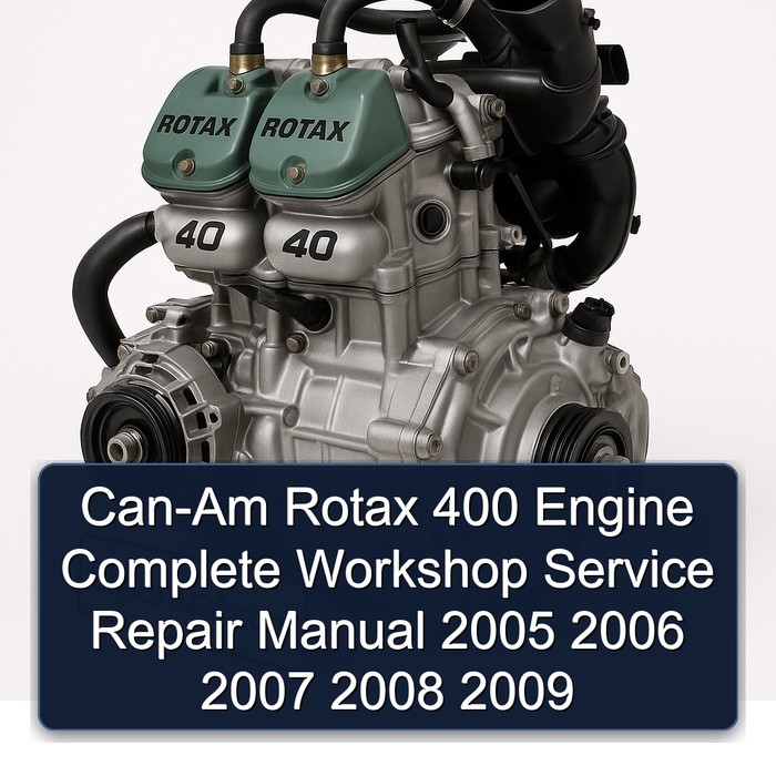 Can-Am Rotax 400 Engine Manual completo de servicio y reparación del taller 2005 2006 2007 2008 2009