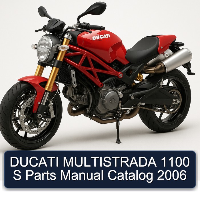 DUCATI MULTISTRADA 1100 S Parts Manual Catalog 2006