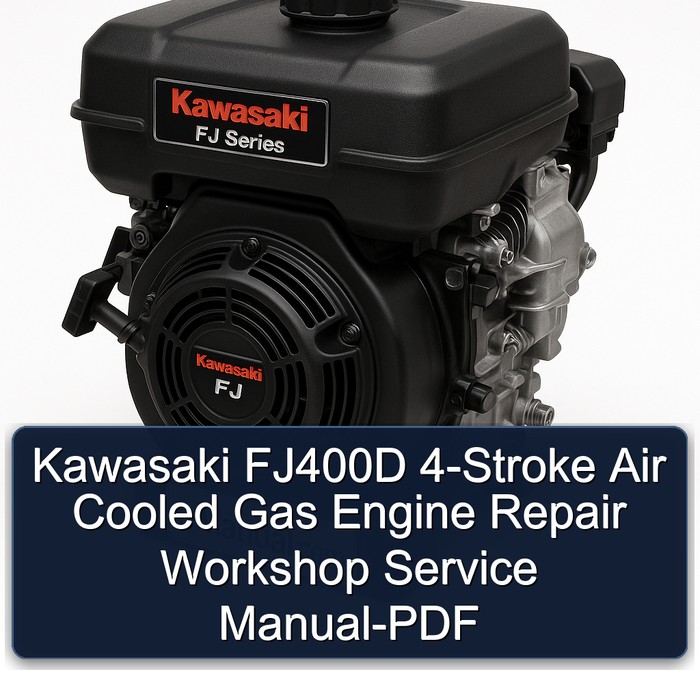 Kawasaki FJ400D 4-Takt Luftgekühlter Benzinmotor Reparaturhandbuch - PDF