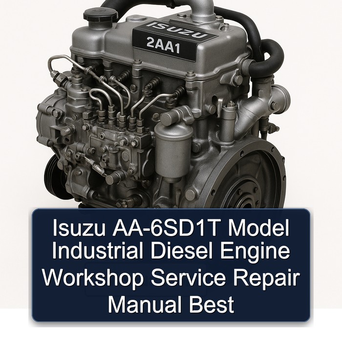 Isuzu Aa-6SD1T Model Industrial Diesel Engine Best Workshop Service Repair Manual PDF Download
