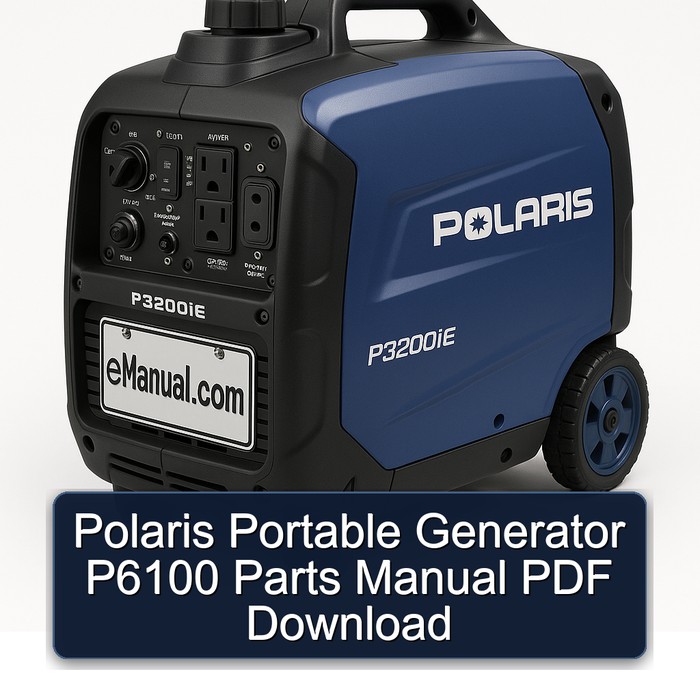 Polaris Tragbarer Generator P6100 Teilehandbuch PDF Download