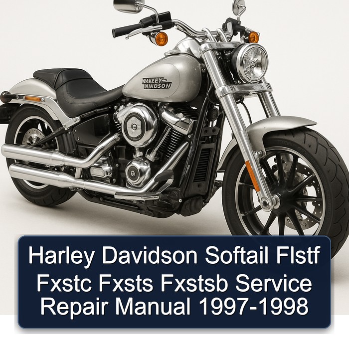 Harley Davidson Softail Flstf Fxstc Fxsts Fxstsb Service Repair Manual 1997-1998