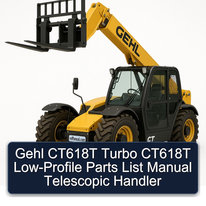 Gehl CT618T Turbo CT618T Low-Profile Telescopic Handler Parts Catalog PDF Download