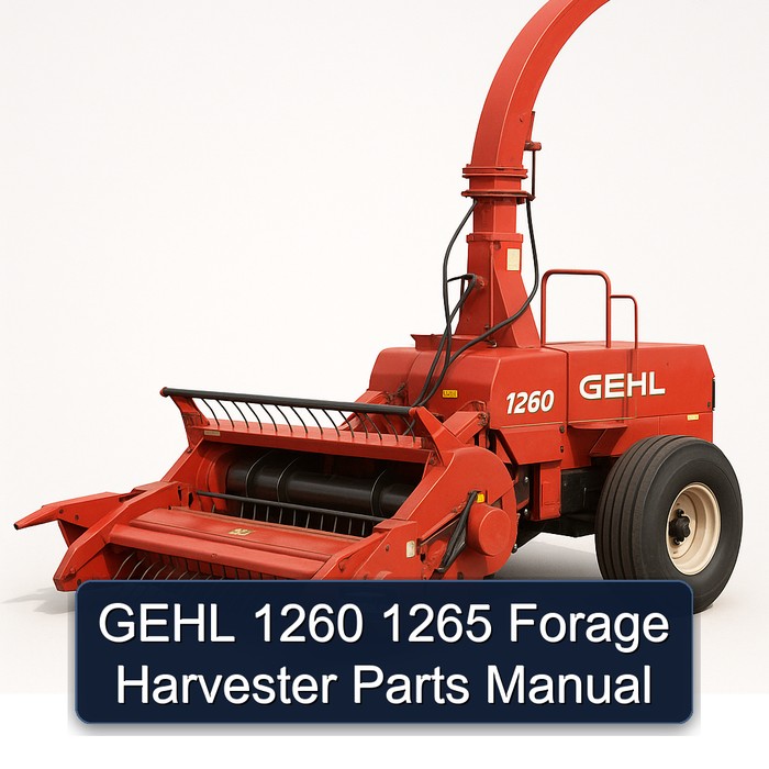 Gehl 1260 1265 Forage Harvester Parts Catalog PDF Download