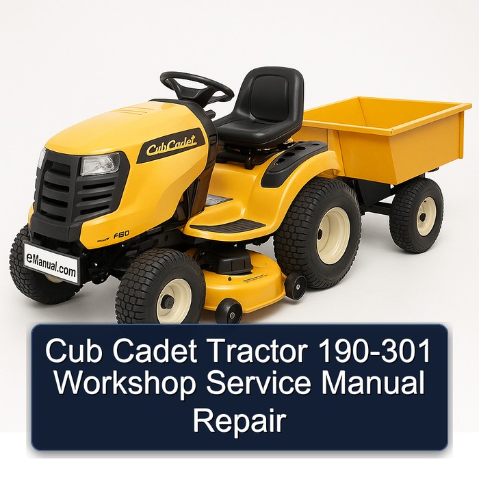 Cub Cadet Tractor 190-301 Workshop Service Repair Manual PDF Download