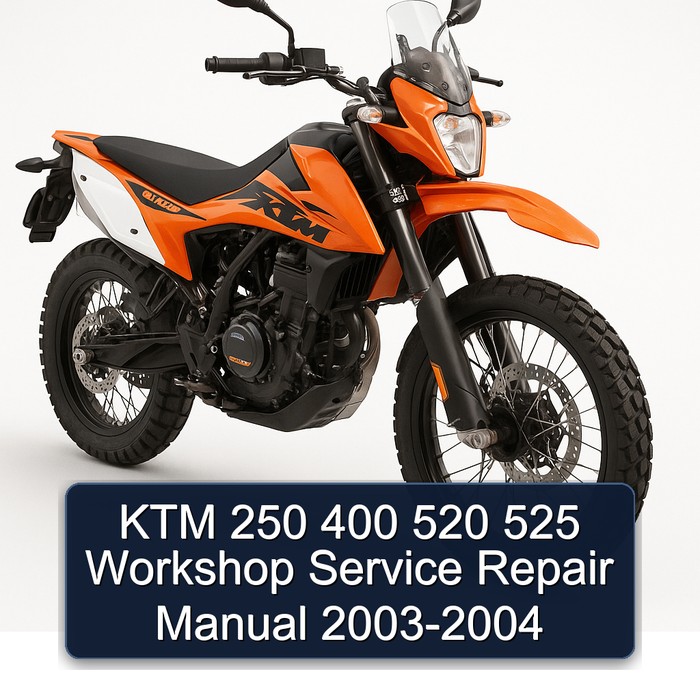 KTM 250 400 520 525 Workshop Manual de servicio y reparación 2003-2004