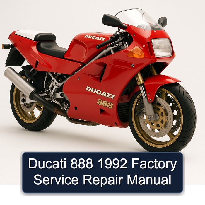 Ducati 888 1992 Factory Service Repair Manual