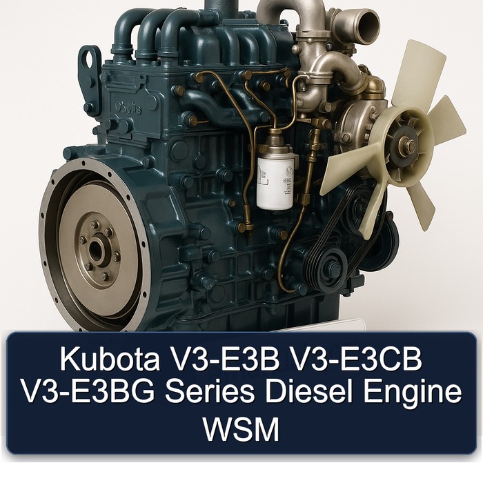 Motor Diesel Kubota Serie V3-E3B, V3-E3CB, V3-E3BG WSM