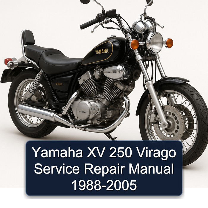 1988-2005 Yamaha XV 250 Virago Manual de servicio y reparación 1989 1990 1991 1992 1993 1994 1995 1996 1997 1998 1999 2000 2001 2002 2003 2004