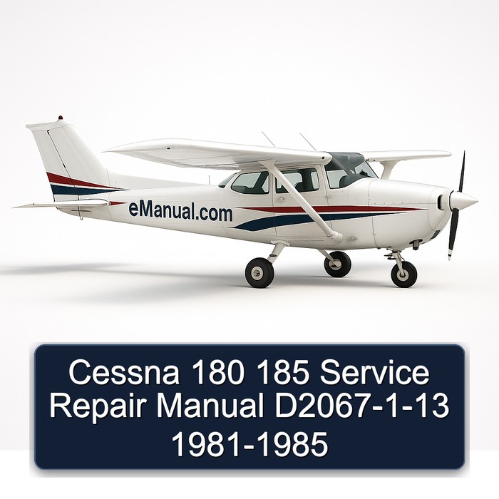 Cessna 180 185 Service Repair Manual D2067-1-13 1981-1985