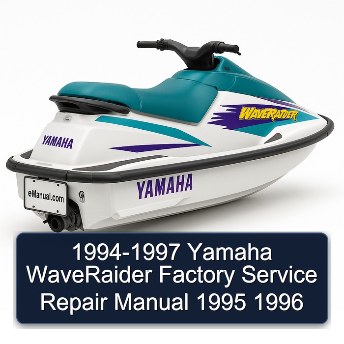1994-1997 Yamaha WaveRaider Factory Manual de servicio y reparación 1995 1996