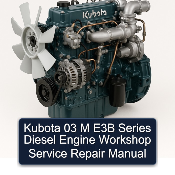 Kubota 03 M E3B Dieselmotor Werkstatt-Reparaturhandbuch