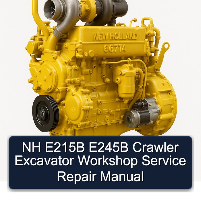 Manual de Servicio y Reparación para Excavadora de Orugas NH E215B E245B