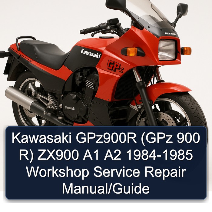 Kawasaki GPz900R (GPz 900 R) ZX900 A1 A2 1984-1985 Workshop Manual de servicio y reparación/Guide