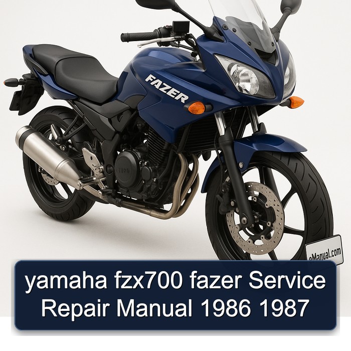 yamaha fzx700 fazer Manual de servicio y reparación 1986 1987
