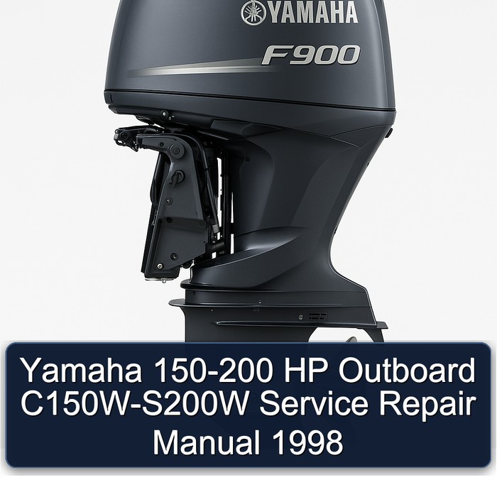 Yamaha 150-200 HP Outboard C150W-S200W Service Repair Manual 1998