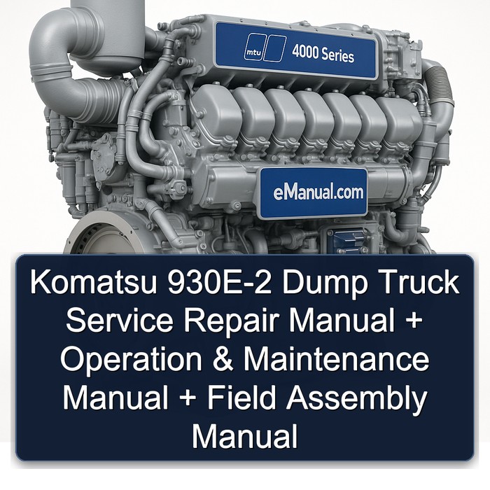 Manual de Servicio, Operación y Mantenimiento del Camión Volquete Komatsu 930E-2