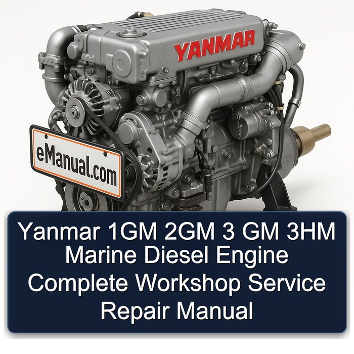 Yanmar 1GM 2GM 3 GM 3HM Marine Diesel Engine Manual completo de servicio y reparación del taller