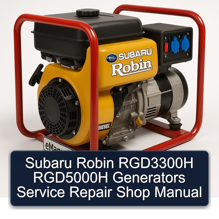 Subaru Robin RGD3300H RGD5000H Generators Service Repair Shop Manual