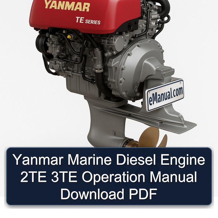 Yanmar Marine Diesel Engine 2TE 3TE Operation Manual Download PDF