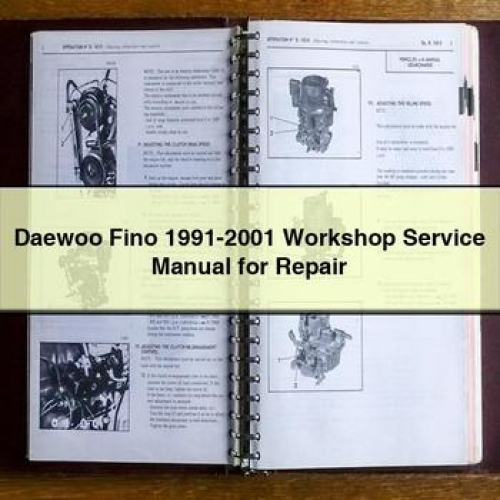 2001 Daewoo Fino Workshop Service Repair Manual PDF Download