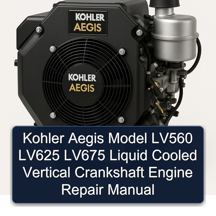 Manual de Reparación de Motores Kohler Aegis LV560 LV625 LV675 de Cigüeñal Vertical Enfriado por Líquido