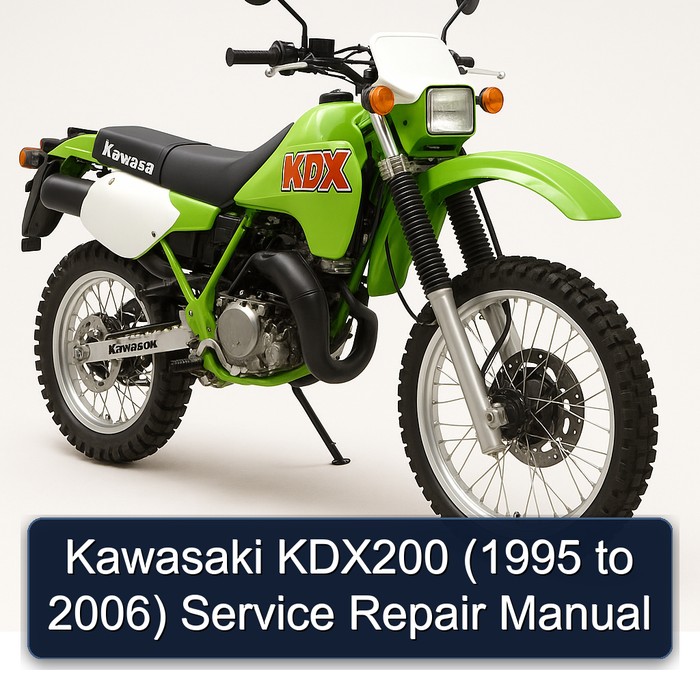 Kawasaki KDX200 (1995 to 2006) Manual de servicio y reparación
