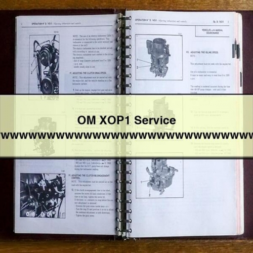 OM XOP1 Bedienungsanleitung PDF Download