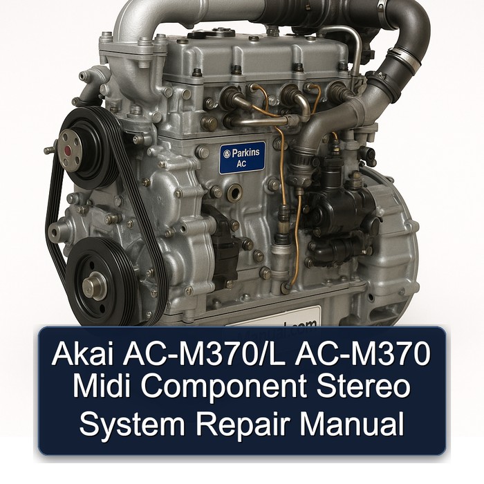 Akai AC-M370/L AC-M370 Midi Component Stereo System Repair Manual 