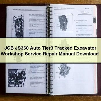 JCB JS360 Auto Tier3 Tracked Excavator Workshop Service Repair Manual 