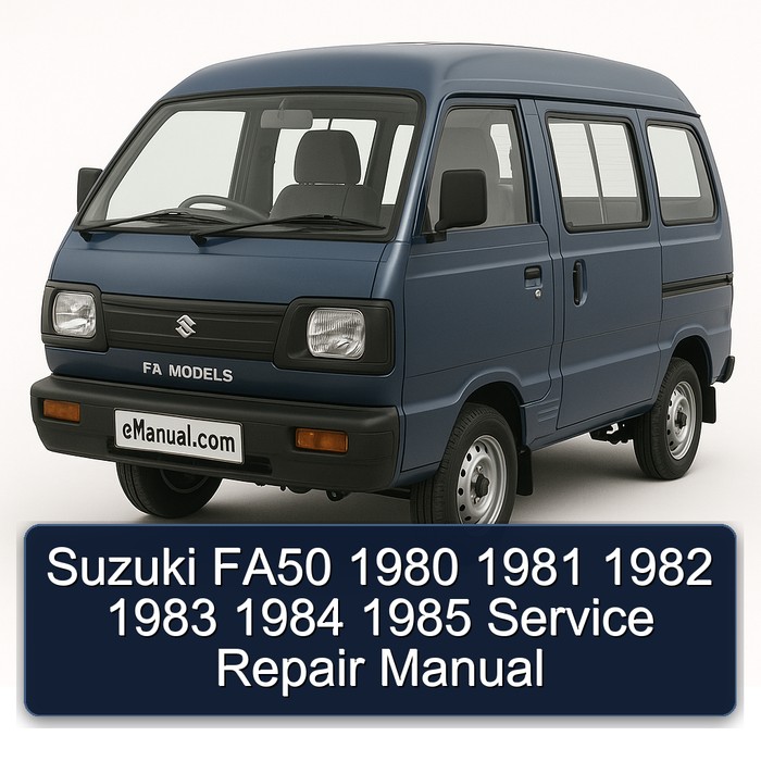 Suzuki FA50 1980 1981 1982 1983 1984 1985 Manual de servicio y reparación