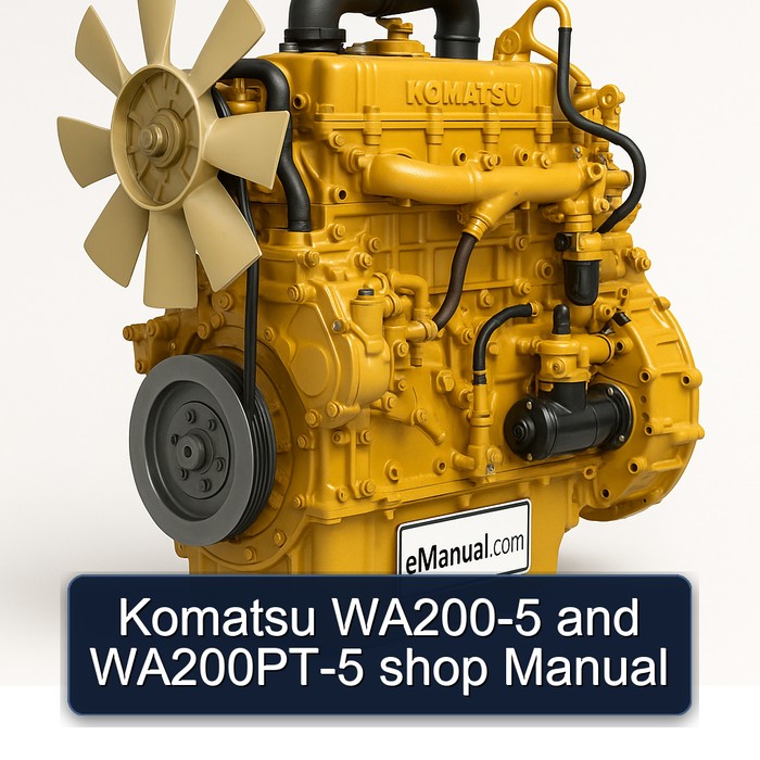 Komatsu WA200-5 and WA200PT-5 shop Manual 