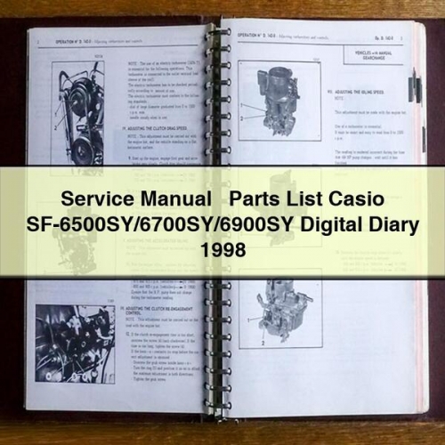 Casio SF-6500SY/6700SY/6900SY Digital Diary - Servicehandbuch und Ersatzteilliste (1998)