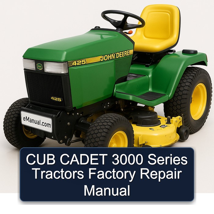 CUB CADET 3000 Series Tractors Factory Repair Manual 