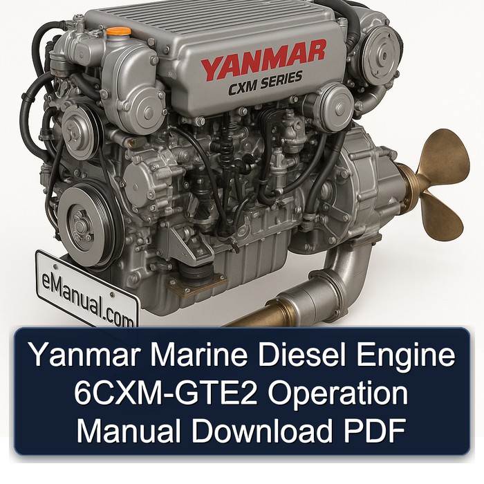 Yanmar Marine Diesel Engine 6CXM-GTE2 Operation Manual Download PDF