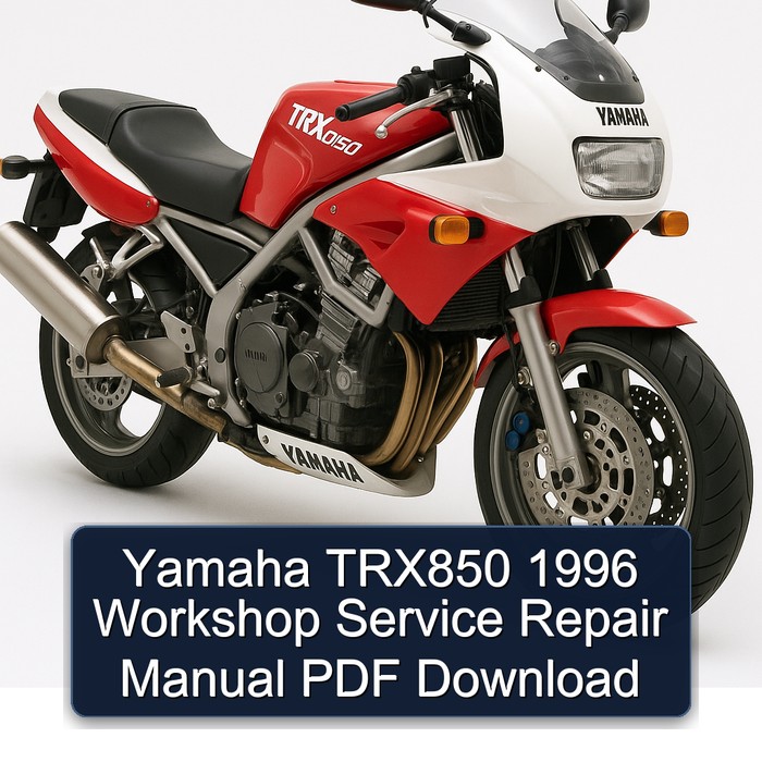 Yamaha TRX850 1996 Workshop Manual de servicio y reparación PDF Download