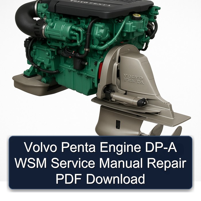 Volvo Penta Engine DP-A WSM Service Manual Repair PDF Download