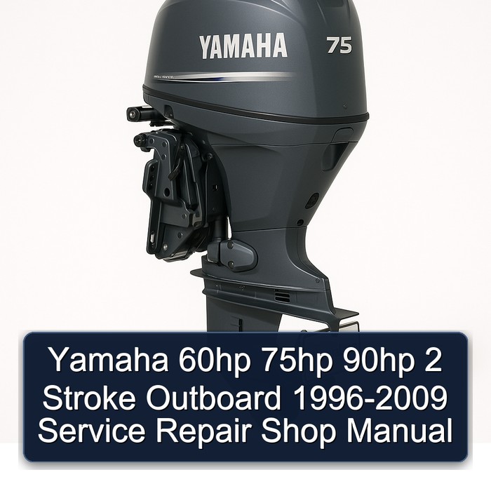 Yamaha 60hp 75hp 90hp 2 Stroke Outboard 1996-2009 Service Repair Shop Manual
