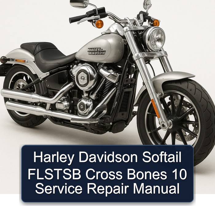 Harley Davidson Softail FLSTSB Cross Bones 10 Manual de servicio y reparación