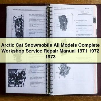 Arctic Cat Snowmobile All Models Workshop Service Repair Manual PDF Download