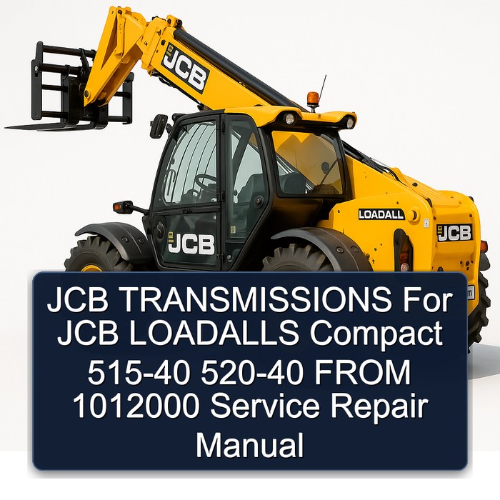JCB TRANSMISSIONS For JCB LOADALLS Compact 515-40 520-40 FROM 1012000 Service Repair Manual
