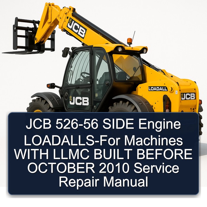JCB 526-56 SIDE Engine LOADALLS-For Machines WITH LLMC BUILT BEFORE OCTOBER 2010 Service Repair Manual 