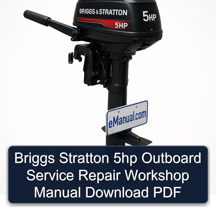 Briggs Stratton 5hp Outboard Service Repair Workshop Manual Download PDF