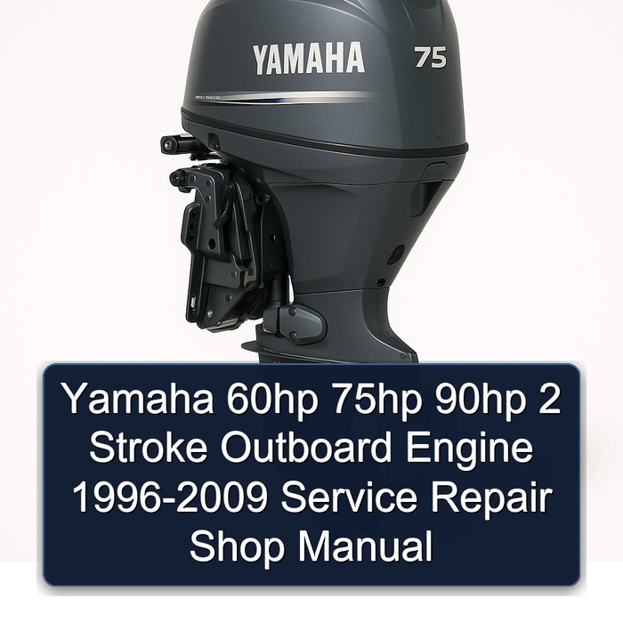 Yamaha 60hp 75hp 90hp 2 Stroke Outboard Engine 1996-2009 Service Repair Shop Manual
