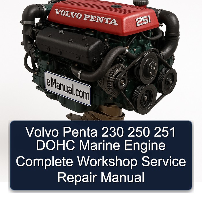 Volvo Penta 230 250 251 DOHC Marine Engine Complete Workshop Service Repair Manual