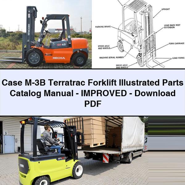 Case M-3B Terratrac Forklift Illustrated Parts Catalog Manual-Improved-PDF 