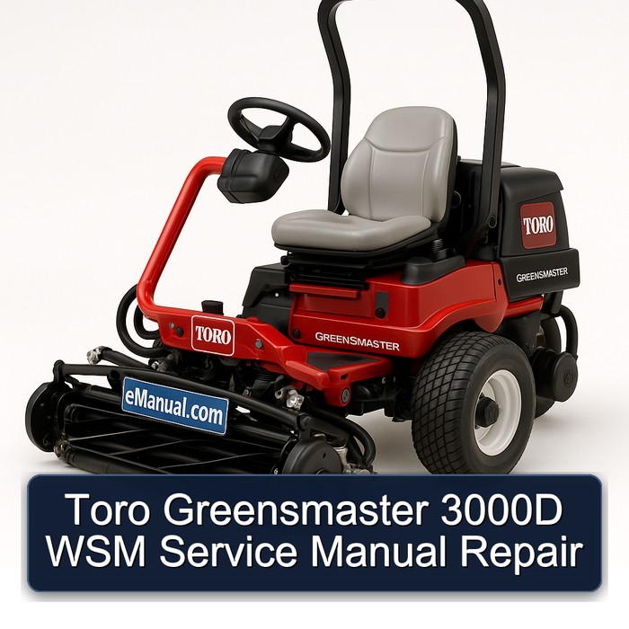Manual de Reparación Toro Greensmaster 3000D WSM