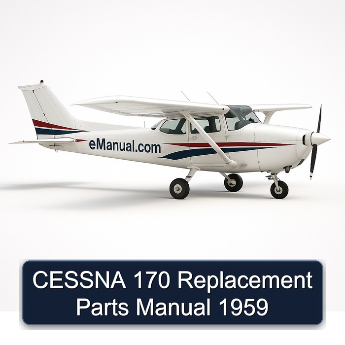 CESSNA 170 Replacement Parts Manual 1959
