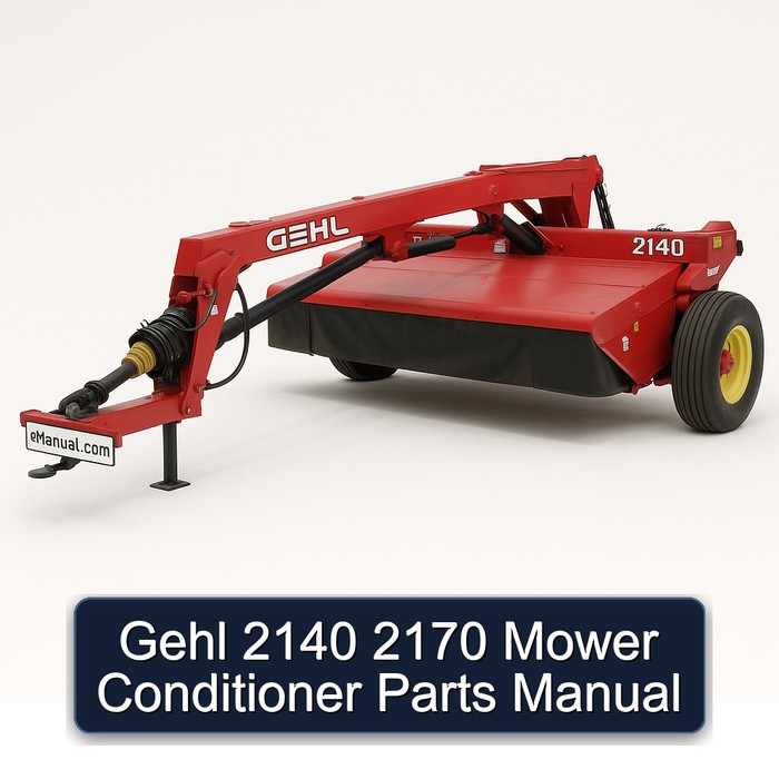 Gehl 2140 2170 Mower Conditioner Parts Catalog PDF Download