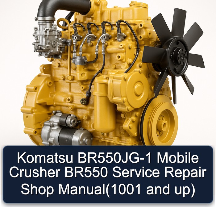 Komatsu BR550JG-1 Mobilbrecher Service- und Reparaturhandbuch (ab 1001)